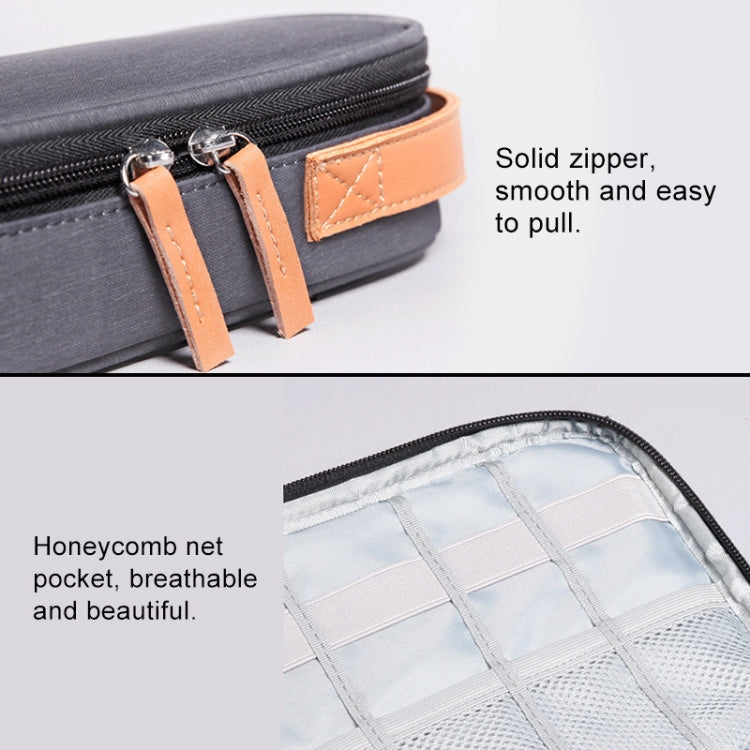Multi-function Headphone Charger Data Cable Storage Bag, Ultra Fiber Portable Power Pack, Size: M, 16.5x6x23.5cm (Blue) - Other by PMC TechLife | Online Shopping South Africa | PMC TechLife | Buy Now Pay Later Mobicred