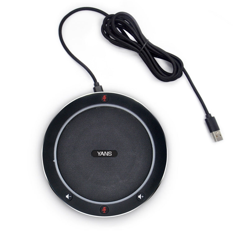 YANS YS-M61 USB Mini Port Video Conference Omnidirectional Microphone (Black) - free shipping - PMC Jewellery - Order now!