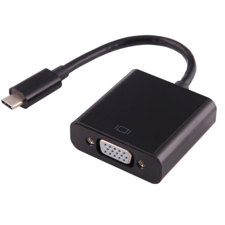 USB-C / Type-C 3.1 Male to VGA female Adapter Cable for MacBook 12 inch, Chromebook Pixel 2015, Nokia N1 Tablet PC, Length: About 10cm - Cable & Adapter by PMC Jewellery | Online Shopping South Africa | PMC Jewellery | Buy Now Pay Later Mobicred