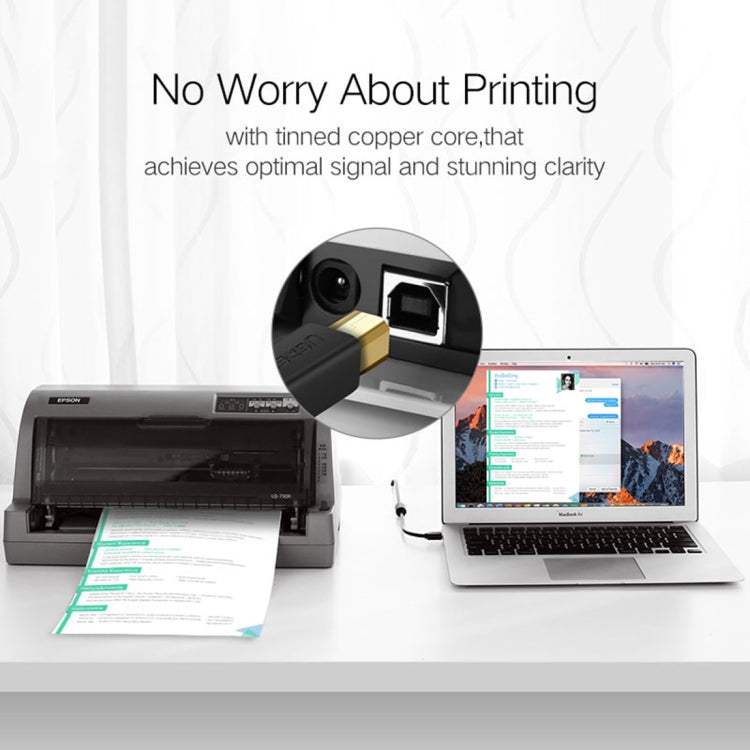 UGREEN USB 3.0 Type A Male to Type B Male Gold-plated Printer Cable Data Cable, For Canon, Epson, HP, Cable Length: 1m - USB 3.0 by UGREEN | Online Shopping South Africa | PMC TechLife | Buy Now Pay Later Mobicred