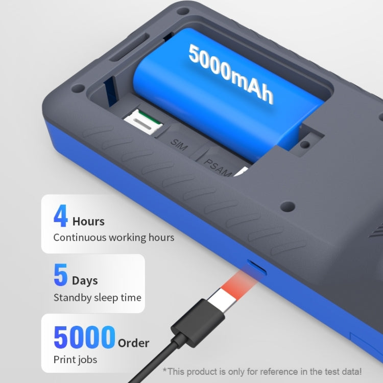 POS-6000 4G Version 1GB+8GB 58mm PDA Handheld 5.5 inch QR Code Android Smart POS Teminal Scanner Printer, US Plug - free shipping - PMC TechLife - Order now!