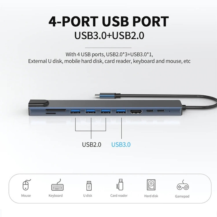10 in 1 USB-C / Type-C Iinterface Docking Station Multi-function HUB - free shipping - PMC Jewellery - Order now!