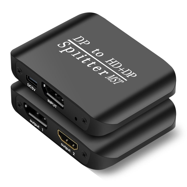 NK-W60 DP DisplayPort To HDMI, DP DisplayPort Splitter MST / SST Monitor Switcher (Black) - Switch by PMC TechLife | Online Shopping South Africa | PMC TechLife | Buy Now Pay Later Mobicred