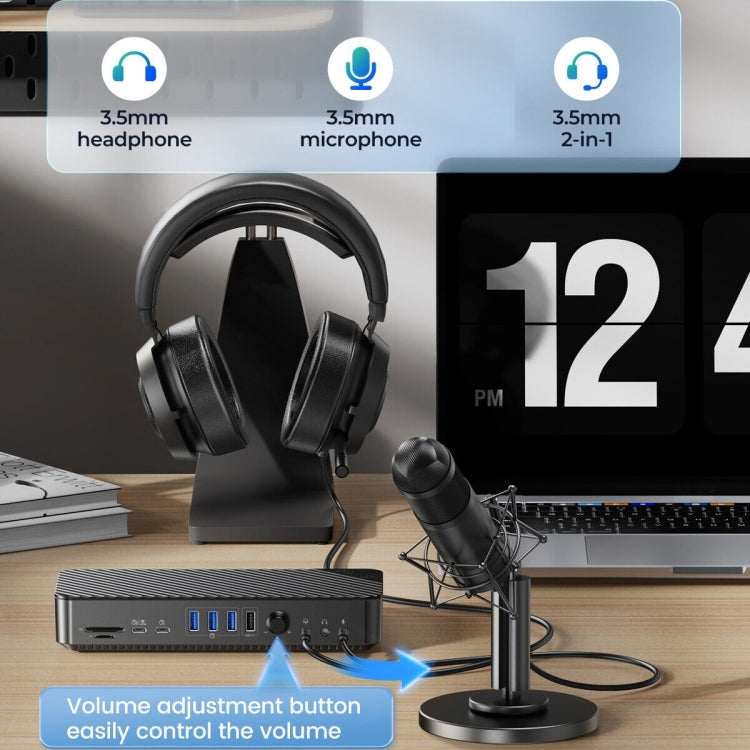 ORICO DKA20-BK-BP 10Gbps 20 in 1 Type-C 3.0 HUB Docking Station (UK Plug) - free shipping - PMC Jewellery - Order now!