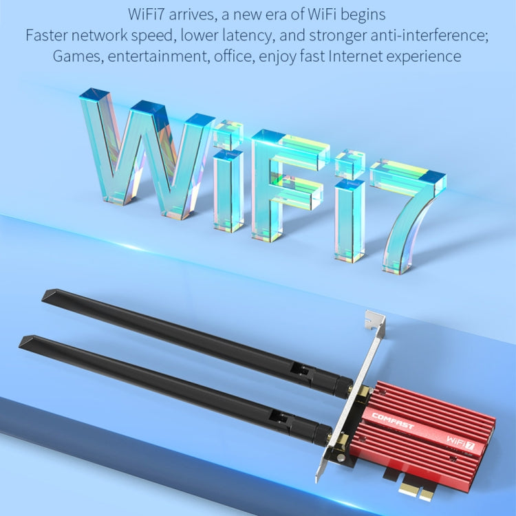 COMFAST CF-BE200 Pro 8774Mbps WiFi7 PCIE Wireless Network Adapter WiFi Receiver - free shipping - PMC TechLife - Order now!