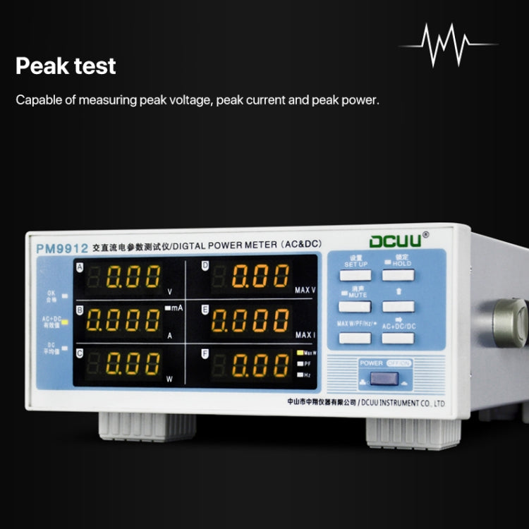DCUU PM9912 Intelligent Electrical Parameters Measuring Instrument(US Plug) - Current & Voltage Tester by PMC TechLife | Online Shopping South Africa | PMC TechLife | Buy Now Pay Later Mobicred