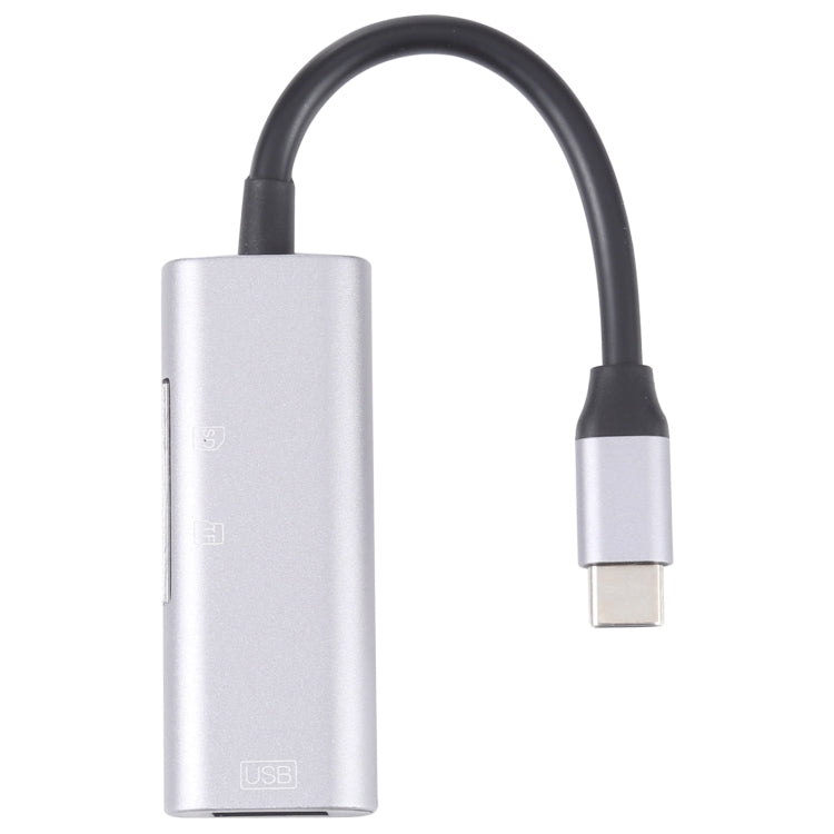 NK-3040 3 in 1 USB-C / Type-C Male to USB Female + SD / TF Card Slots Adapter SD / TF Card Reader - Card Reader by PMC TechLife | Online Shopping South Africa | PMC TechLife | Buy Now Pay Later Mobicred