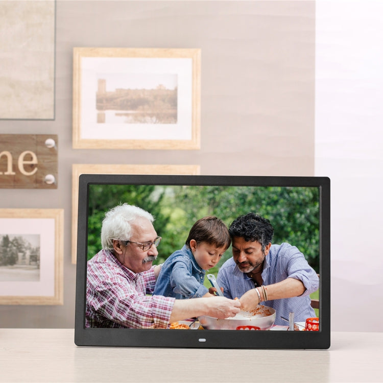 14-inch Digital Photo Frame Electronic Photo Frame Ultra-narrow Side Support 1080P Wall-mounted Advertising Machine(Black) - 11-15 inch by PMC TechLife | Online Shopping South Africa | PMC TechLife