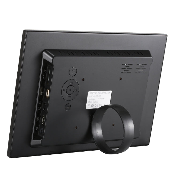 HSD1202 12.1 inch 1280x800 High Resolution Display Digital Photo Frame with Holder and Remote Control, Support SD / MMC / MS Card / USB Port, EU Plug(Black) - 11-15 inch by PMC TechLife | Online Shopping South Africa | PMC TechLife | Buy Now Pay Later Mobicred