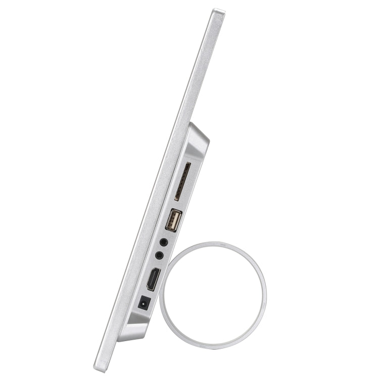 HSD1202 12.1 inch 1280x800 High Resolution Display Digital Photo Frame with Holder and Remote Control, Support SD / MMC / MS Card / USB Port, EU Plug(Silver) - 11-15 inch by PMC TechLife | Online Shopping South Africa | PMC TechLife | Buy Now Pay Later Mobicred