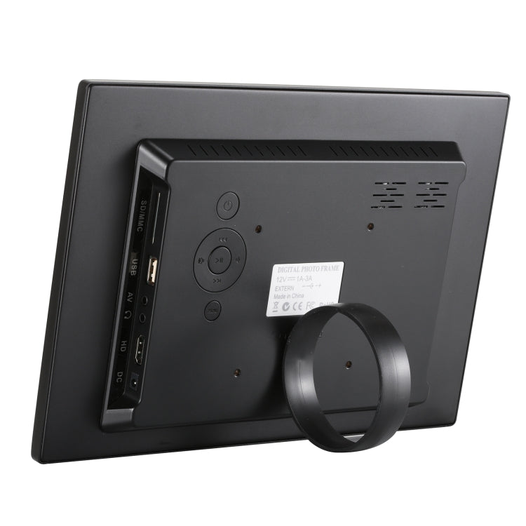 HSD1303 13.3 inch LED 1280x800 High Resolution Display Digital Photo Frame with Holder and Remote Control, Support SD / MMC / MS Card / USB Port, EU Plug(Black) - 11-15 inch by PMC TechLife | Online Shopping South Africa | PMC TechLife | Buy Now Pay Later Mobicred