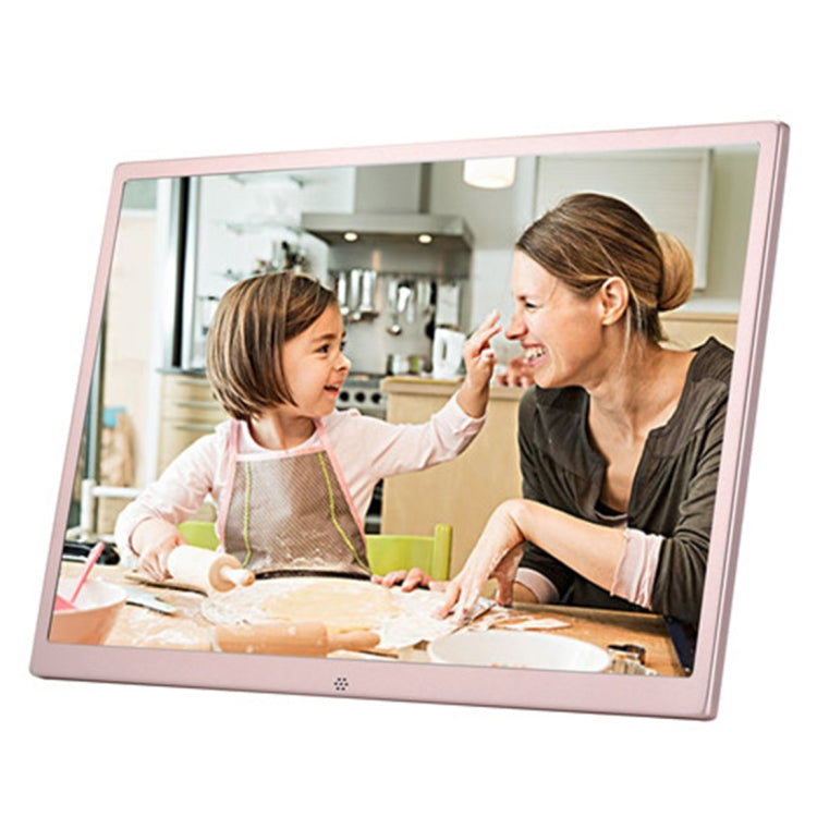 HSD1707 17 inch LED 1440X900 High Resolution Display Digital Photo Frame with Holder and Remote Control, Support SD / MMC / MS Card / USB Port, US Plug(Gold) - 15 inch Above by PMC TechLife | Online Shopping South Africa | PMC TechLife | Buy Now Pay Later Mobicred