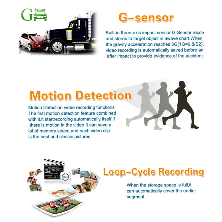 A305 Car DVR Camera 2.45 inch IPS Screen Full HD 1080P 170 Degree Wide Angle Viewing, Support Motion Detection / TF Card / G-Sensor / WiFi / HDMI(Black) - Car DVRs by PMC TechLife | Online Shopping South Africa | PMC TechLife | Buy Now Pay Later Mobicred