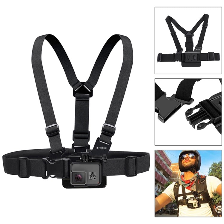 PULUZ 45 in 1 Accessories Ultimate Combo Kits (Chest Strap + Suction Cup Mount + 3-Way Pivot Arms + J-Hook Buckle + Wrist Strap + Helmet Strap + Surface Mounts + Tripod Adapter + Storage Bag + Handleb ...  for GoPro, Insta360, DJI and Other Action Cameras -  by PULUZ | Online Shopping South Africa | PMC TechLife | Buy Now Pay Later Mobicred
