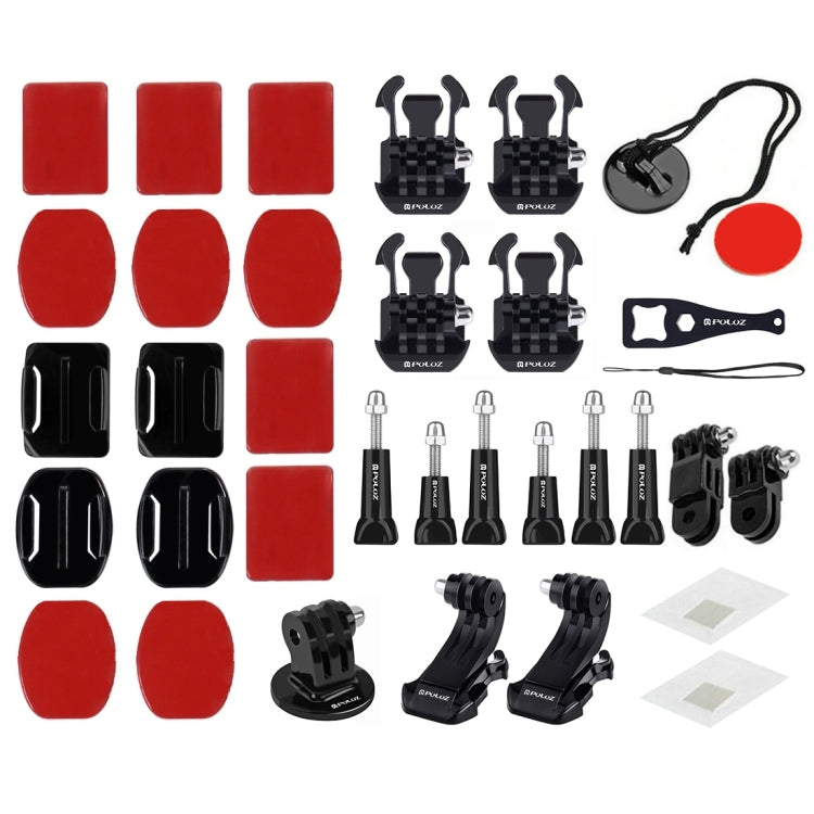 PULUZ 45 in 1 Accessories Ultimate Combo Kits with Camouflage EVA Case (Chest Strap + Suction Cup Mount + 3-Way Pivot Arms + J-Hook Buckle + Wrist Strap + Helmet Strap + Surface Mounts + Tripod Adapte ...  for GoPro, Insta360, DJI and Other Action Cameras - free shipping - PMC TechLife - Order now!
