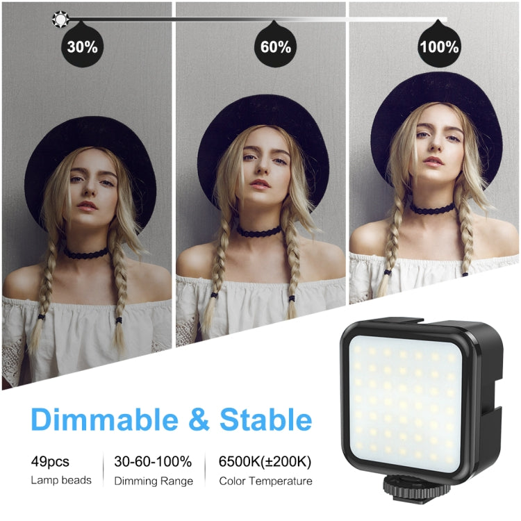 PULUZ U/C Shape Portable Handheld DV Bracket Stabilizer + LED Fill Light Kit with Cold Shoe Tripod Head for All SLR Cameras and Home DV Camera - free shipping - PMC TechLife - Order now!