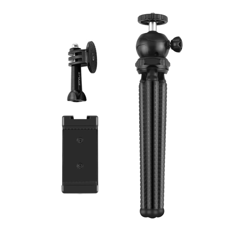 PULUZ Mini Octopus Flexible Tripod Holder with Ball Head & Phone Clamp + Tripod Mount Adapter & Long Screw for SLR Cameras, GoPro, Cellphone, Size: 25cmx4.5cm - Portable Mini Tripod by PULUZ | Online Shopping South Africa | PMC TechLife | Buy Now Pay Later Mobicred
