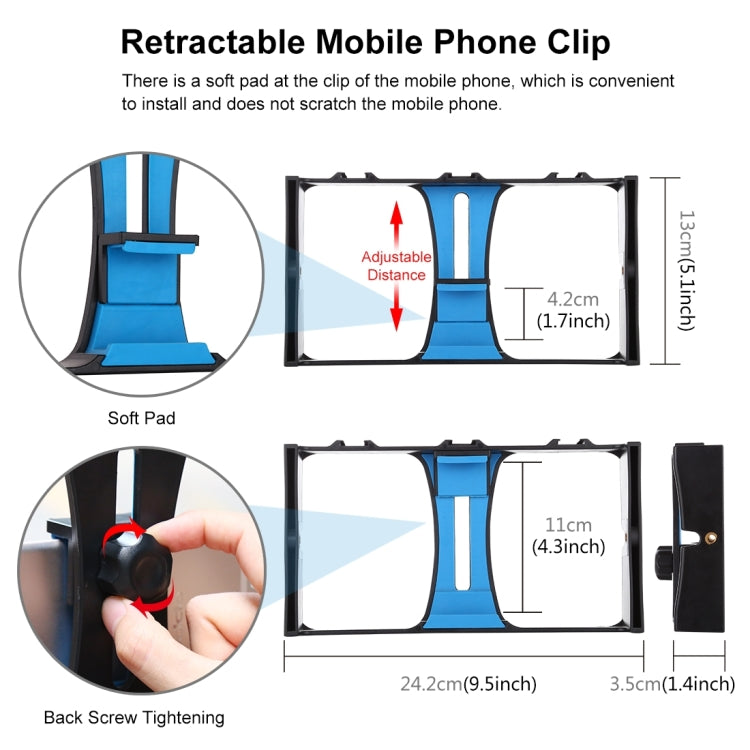 PULUZ 4 in 1 Vlogging Live Broadcast Smartphone Video Rig + 4.7 inch 12cm RGBW Ring LED Selfie Light + Microphone + Pocket Tripod Mount Kits with Cold Shoe Tripod Head(Blue) - free shipping - PMC TechLife - Order now!