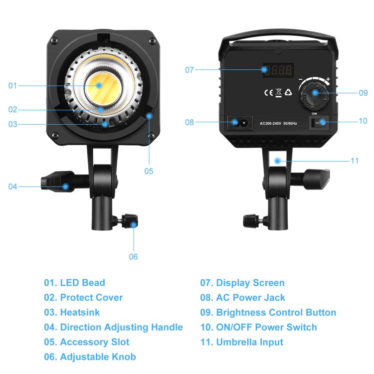 PULUZ 220V 120W Studio Video Light + 2.8m Light Holder + 65cm Foldable Lantern Softbox Photography Kit(US Plug) - free shipping - PMC TechLife - Order now!