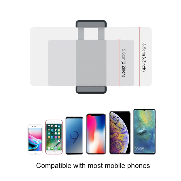 PULUZ Smartphone Fixing Clamp 1/4 inch Holder Mount Bracket + Grip Folding Tripod Mount Kits for DJI OSMO Pocket / Pocket 2 - Mount & Holder by PULUZ | Online Shopping South Africa | PMC TechLife | Buy Now Pay Later Mobicred