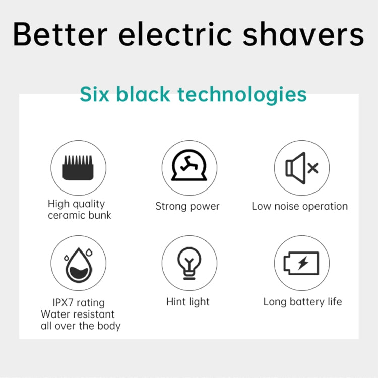 VGR V-203 Professional Pet Barber Electric Hair Clipper (Blue) - Electric Clipper by VGR | Online Shopping South Africa | PMC TechLife | Buy Now Pay Later Mobicred