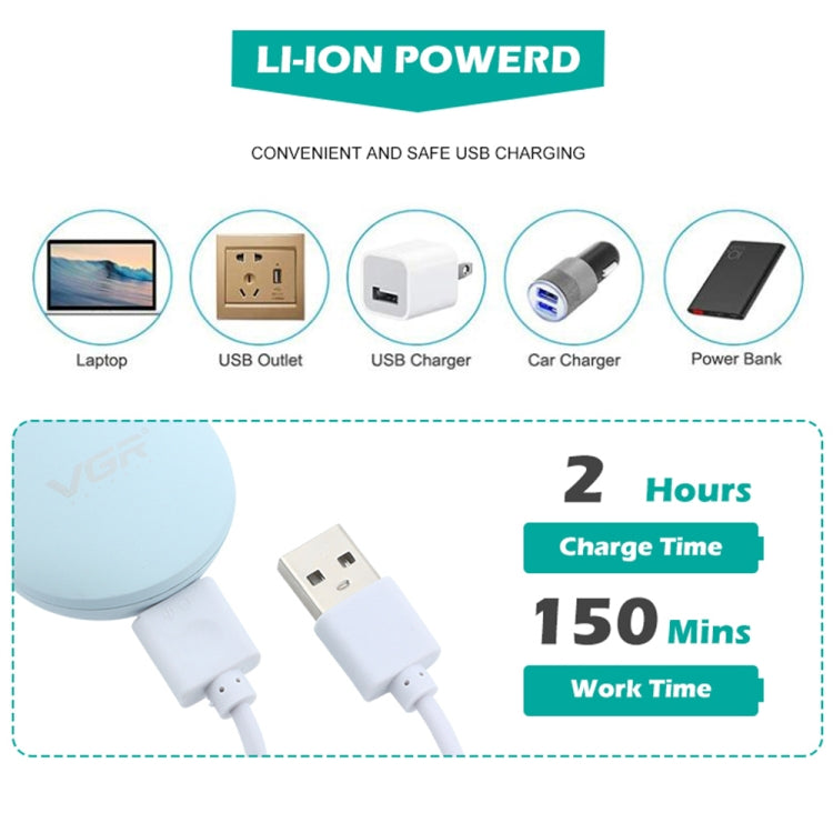 VGR V-203 Professional Pet Barber Electric Hair Clipper (Blue) - Electric Clipper by VGR | Online Shopping South Africa | PMC TechLife | Buy Now Pay Later Mobicred