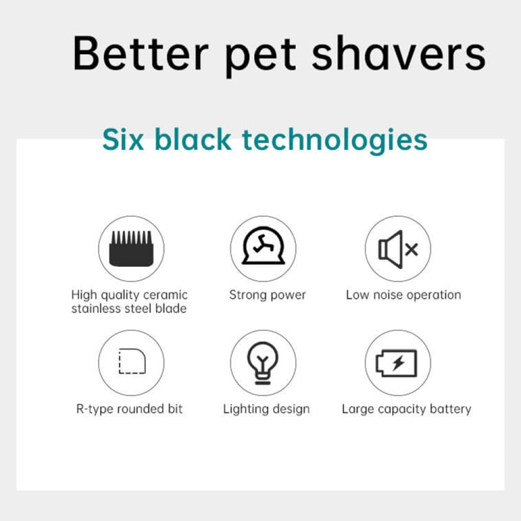 VGR V-208 Professional Pet Barber Electric Hair Clipper (Red) - Electric Clipper by VGR | Online Shopping South Africa | PMC TechLife | Buy Now Pay Later Mobicred