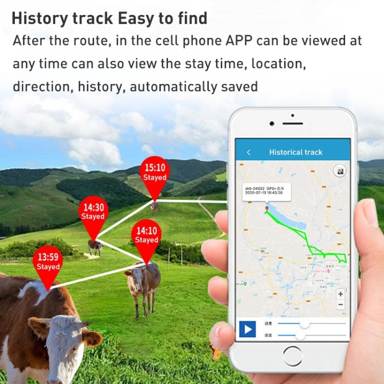 4G EU Version Intelligent Waterproof GPS Pet Tracker Solar Energy Cattle Sheep Position Locator - Pet Tracker by PMC TechLife | Online Shopping South Africa | PMC TechLife | Buy Now Pay Later Mobicred