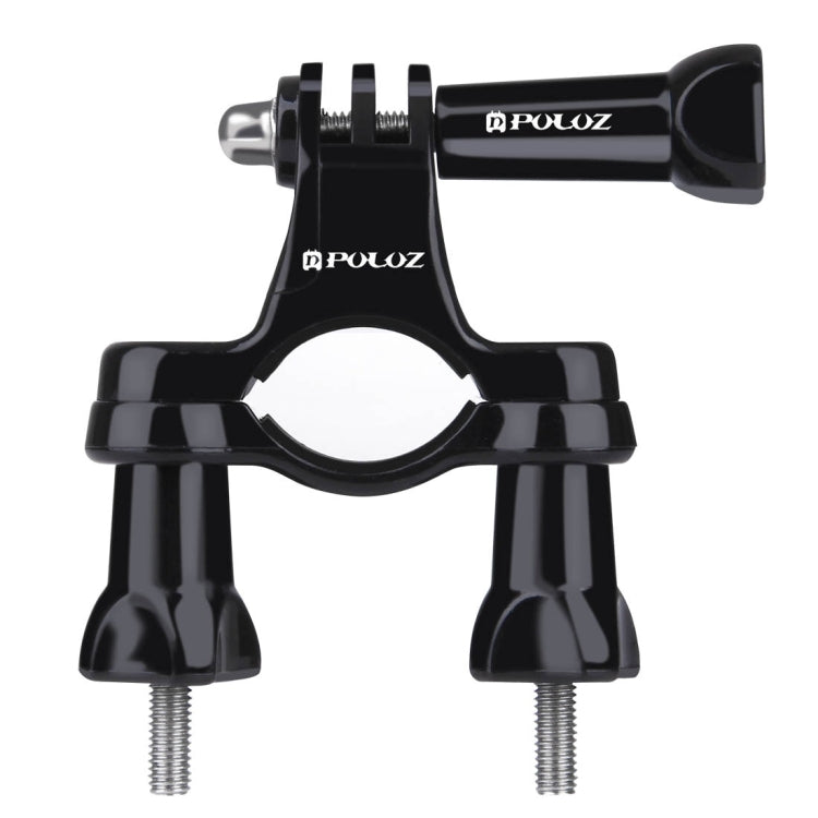 PULUZ Universal Bike Motorcycle Handlebar Mount with Screw for PULUZ Action Sports Cameras Jaws Flex Clamp Mount for GoPro, Insta360, DJI and Other Action Cameras(Black) - Bicycle Handlebar Mount by PULUZ | Online Shopping South Africa | PMC TechLife | Buy Now Pay Later Mobicred