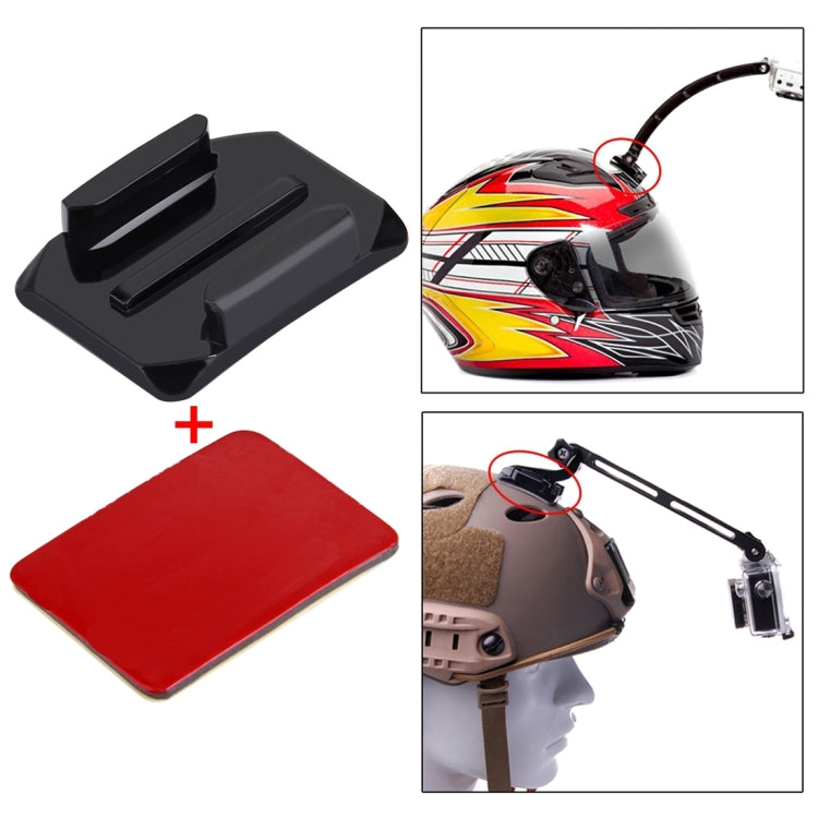 PULUZ 2 Curved Surface Mounts + 2 Adhesive Mount Stickers for PULUZ Action Sports Cameras Jaws Flex Clamp Mount for GoPro, Insta360, DJI and Other Action Cameras - Connection Mount by PULUZ | Online Shopping South Africa | PMC TechLife | Buy Now Pay Later Mobicred