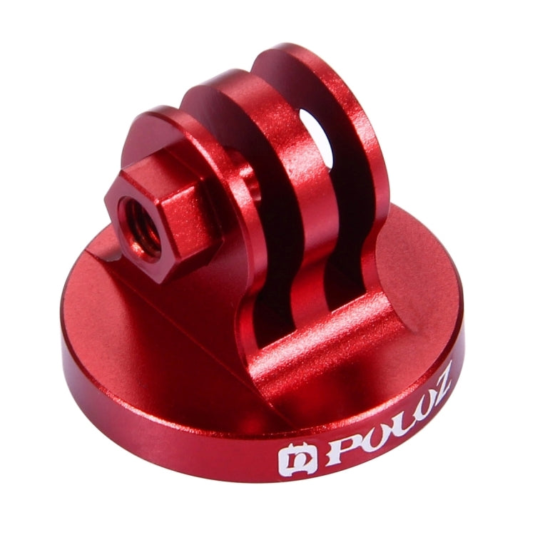 PULUZ 1/4 inch Screw Hole Tripod Mount CNC Adapter for GoPro, Insta360, DJI and Other Action Cameras(Red) - Connection Mount by PULUZ | Online Shopping South Africa | PMC TechLife | Buy Now Pay Later Mobicred