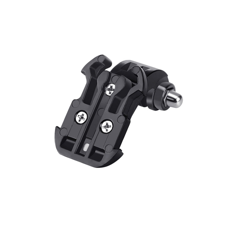 PULUZ Black Vertical Surface J-Hook Buckle Mount for PULUZ Action Sports Cameras Jaws Flex Clamp Mount for GoPro, Insta360, DJI and Other Action Cameras(Black) - Helmet Mount by PULUZ | Online Shopping South Africa | PMC TechLife | Buy Now Pay Later Mobicred