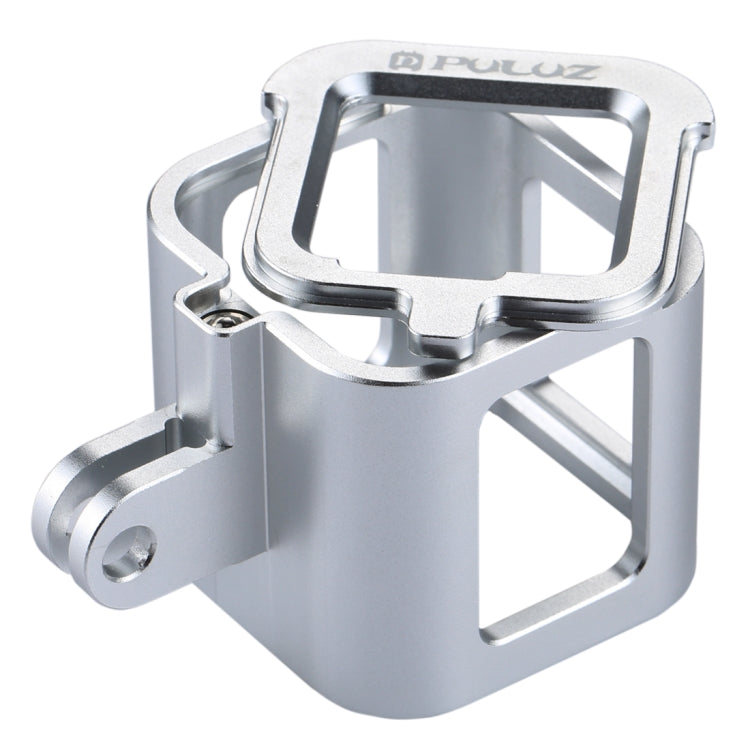 PULUZ Housing Shell CNC Aluminum Alloy Protective Cage with Insurance Frame for GoPro HERO5 Session /HERO4 Session /HERO Session(Silver) - Metal Cases by PULUZ | Online Shopping South Africa | PMC TechLife | Buy Now Pay Later Mobicred