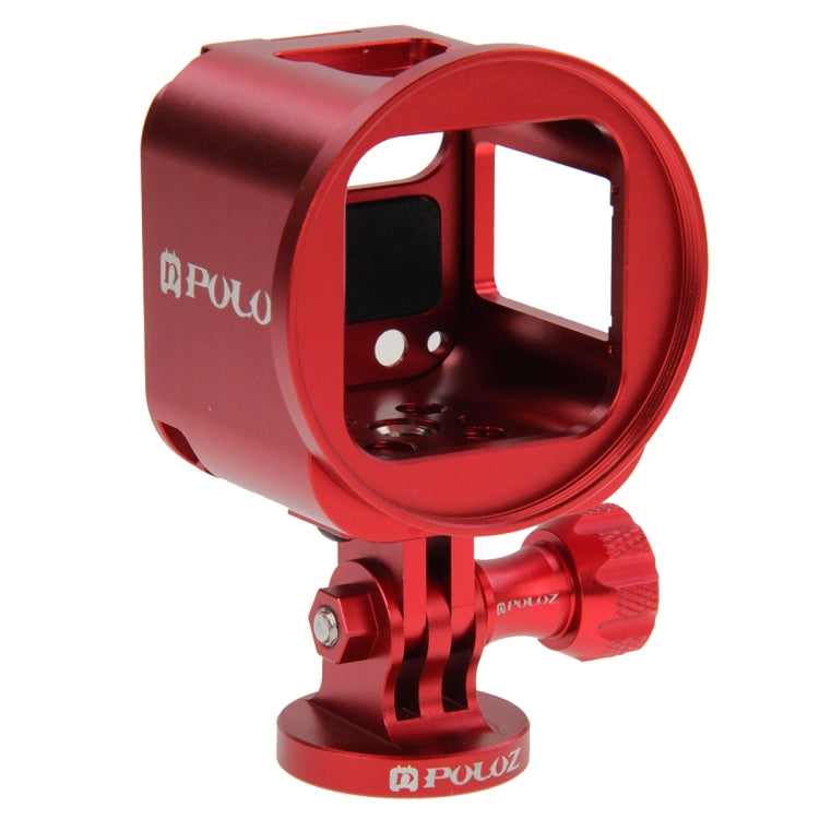 PULUZ Housing Shell CNC Aluminum Alloy Protective Cage Kit with Metal Wrench & Lens Cap & Screw & Tripod Adapter for GoPro HERO5 Session /HERO4 Session /HERO Session(Red) - free shipping - PMC TechLife - Order now!