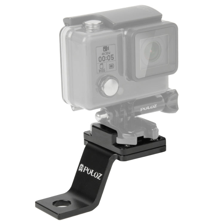 PULUZ Fixed Metal Motorcycle Holder Mount for GoPro, Insta360, DJI and Other Action Cameras(Black) - Holder by PULUZ | Online Shopping South Africa | PMC TechLife | Buy Now Pay Later Mobicred