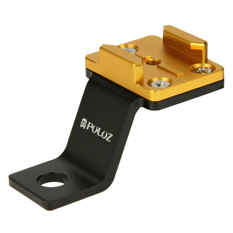 PULUZ Fixed Metal Motorcycle Holder Mount for GoPro, Insta360, DJI and Other Action Cameras(Gold) - free shipping - PMC TechLife - Order now!
