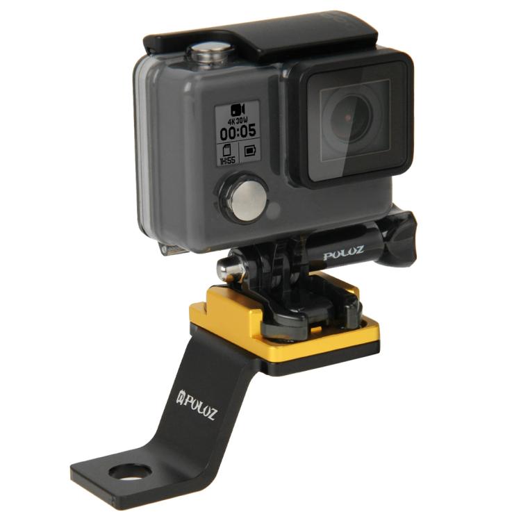 PULUZ Fixed Metal Motorcycle Holder Mount for GoPro, Insta360, DJI and Other Action Cameras(Gold) - free shipping - PMC TechLife - Order now!