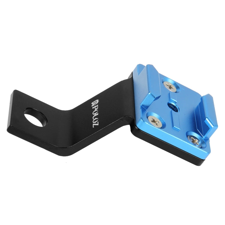 PULUZ Fixed Metal Motorcycle Holder Mount for GoPro, Insta360, DJI and Other Action Cameras(Blue) - Holder by PULUZ | Online Shopping South Africa | PMC TechLife | Buy Now Pay Later Mobicred
