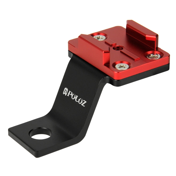 PULUZ Fixed Metal Motorcycle Holder Mount for GoPro, Insta360, DJI and Other Action Cameras(Red) - Holder by PULUZ | Online Shopping South Africa | PMC TechLife | Buy Now Pay Later Mobicred