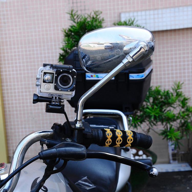 PULUZ Fixed Metal Motorcycle Holder Mount for GoPro, Insta360, DJI and Other Action Cameras(Red) - Holder by PULUZ | Online Shopping South Africa | PMC TechLife | Buy Now Pay Later Mobicred