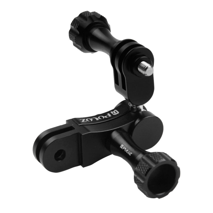 PULUZ CNC Aluminum Ball Joint Mount with 2 Long Screws for GoPro, Insta360, DJI and Other Action Cameras(Black) - free shipping - PMC TechLife - Order now!