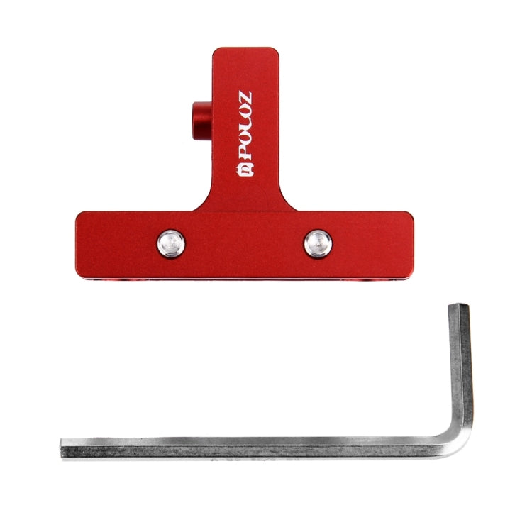 PULUZ Aluminium Alloy Bike Seat Cushion Mount for for GoPro Hero12 Black / Hero11 /10 /9 /8 /7 /6 /5, Insta360 Ace / Ace Pro, DJI Osmo Action 4 and Other Action Cameras(Red) - Bicycle Handlebar Mount by PULUZ | Online Shopping South Africa | PMC TechLife | Buy Now Pay Later Mobicred