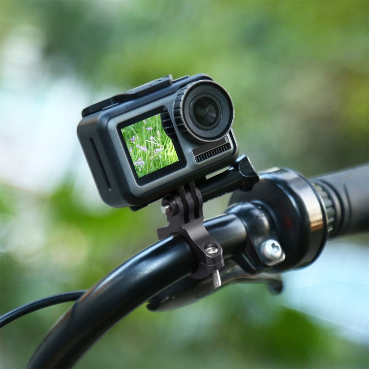 PULUZ Bike Handlebar Adapter Aluminum Mount for GoPro, Insta360, DJI and Other Action Cameras(Black) - Bicycle Handlebar Mount by PULUZ | Online Shopping South Africa | PMC TechLife | Buy Now Pay Later Mobicred