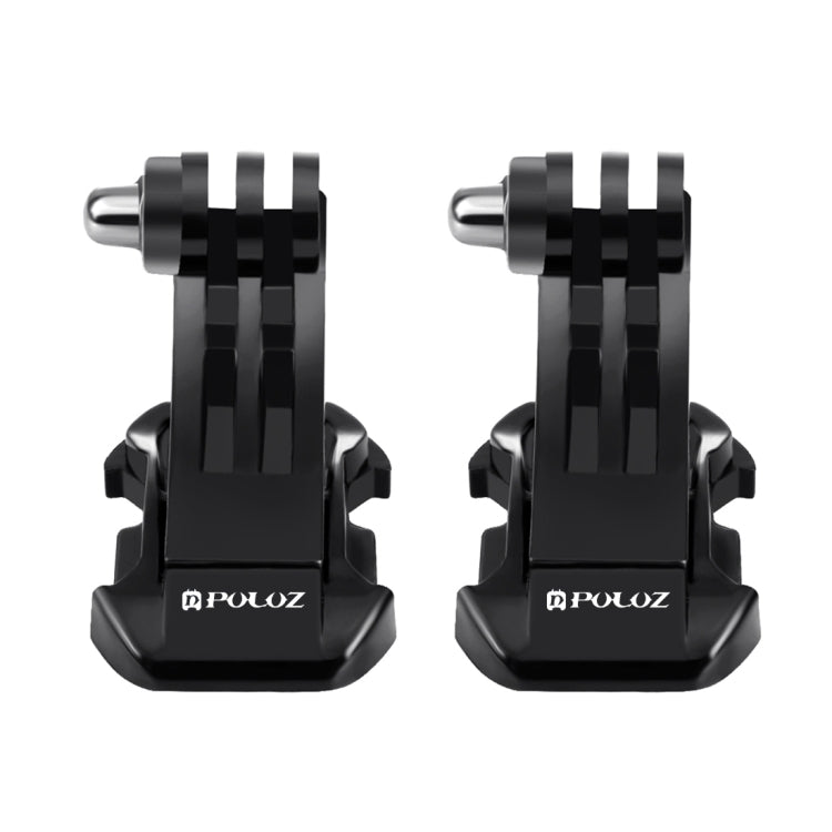 2 PCS PULUZ Black Vertical Surface J-Hook Buckle Mount Set for PULUZ Action Sports Cameras Jaws Flex Clamp Mount for GoPro, Insta360, DJI and Other Action Cameras(Black) - Connection Mount by PULUZ | Online Shopping South Africa | PMC TechLife | Buy Now Pay Later Mobicred