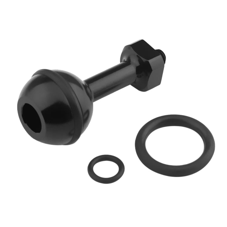 PULUZ 1/4 inch Screw Aluminum Ball Adapter Mount for GoPro, Insta360, DJI and Other Action Cameras, Diameter: 2.5cm(Black) - free shipping - PMC TechLife - Order now!