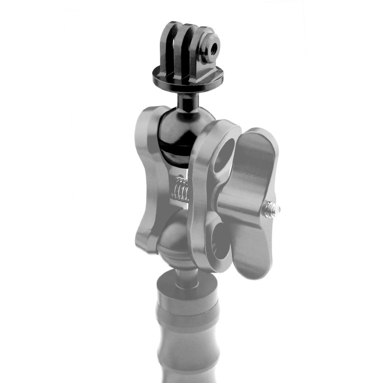 PULUZ  CNC Aluminum Ball Head Adapter Mount for GoPro, Insta360, DJI and Other Action Cameras, Diameter: 2.5cm(Black) - Connection Mount by PULUZ | Online Shopping South Africa | PMC TechLife | Buy Now Pay Later Mobicred