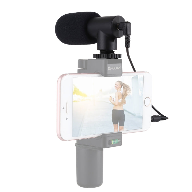 PULUZ 3.5mm Audio Stereo Recording Vlogging Professional Interview Microphone for DSLR & DV Camcorder, Smartphones - Camera Microphone by PULUZ | Online Shopping South Africa | PMC TechLife | Buy Now Pay Later Mobicred