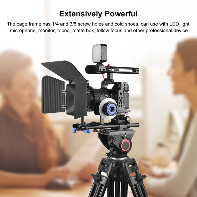 PULUZ Video Camera Cage Filmmaking Rig with Handle for Nikon Z6 / Z7(Black) - free shipping - PMC TechLife - Order now!