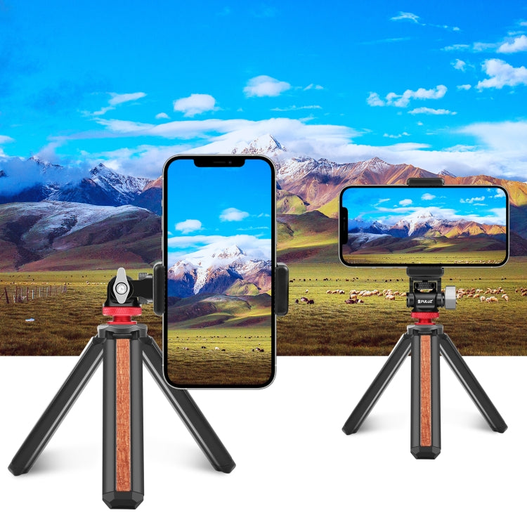 PULUZ Mini 180 Degree Swing Tripod Ball Head Cold Shoe Mount Adapter(Red) - Tripod Heads by PULUZ | Online Shopping South Africa | PMC TechLife | Buy Now Pay Later Mobicred
