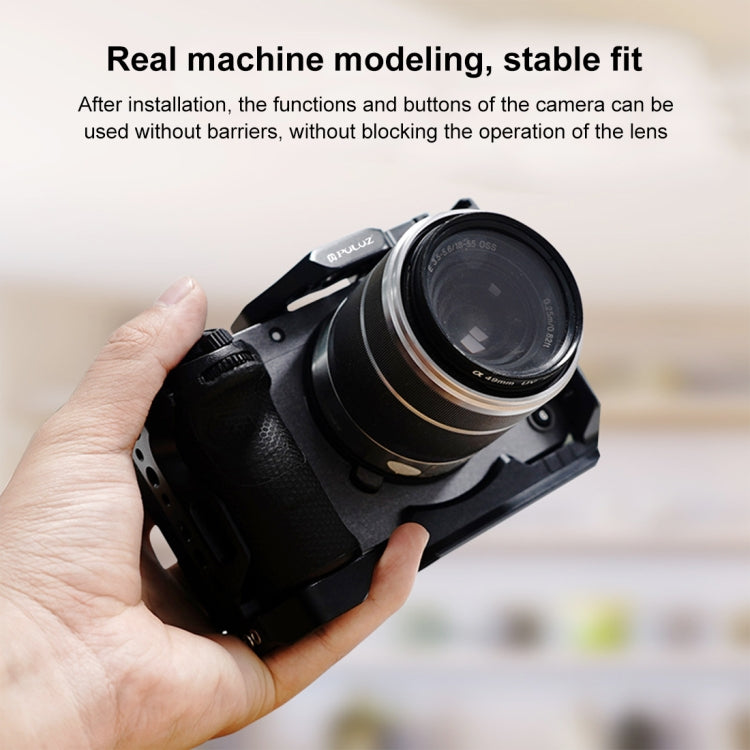 For Sony ILME-FX30 / FX3 PULUZ Metal Camera Cage Stabilizer Rig with NOTA Slider(Black) - free shipping - PMC TechLife - Order now!